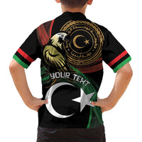 Personalized Libya Family Matching Puletasi and Hawaiian Shirt White Star And Crescent - Wonder Print Shop