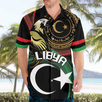 Personalized Libya Hawaiian Shirt White Star And Crescent - Wonder Print Shop