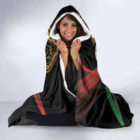 Libya Hooded Blanket White Star And Crescent