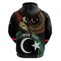 Personalized Libya Hoodie White Star And Crescent - Wonder Print Shop