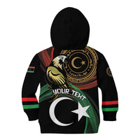 Personalized Libya Kid Hoodie White Star And Crescent - Wonder Print Shop