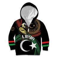 Personalized Libya Kid Hoodie White Star And Crescent - Wonder Print Shop