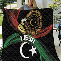Libya Quilt White Star And Crescent - Wonder Print Shop