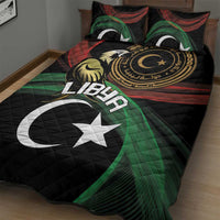 Libya Quilt Bed Set White Star And Crescent - Wonder Print Shop