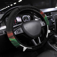 Libya Steering Wheel Cover White Star And Crescent - Wonder Print Shop