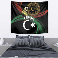 Libya Tapestry White Star And Crescent - Wonder Print Shop