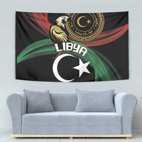 Libya Tapestry White Star And Crescent - Wonder Print Shop