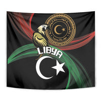 Libya Tapestry White Star And Crescent - Wonder Print Shop