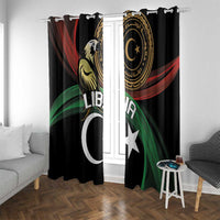 Libya Window Curtain White Star And Crescent - Wonder Print Shop