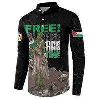 Free Palestine Button Sweatshirt Eagle of Saladin - Wonder Print Shop