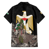 Free Palestine Family Matching Puletasi and Hawaiian Shirt Eagle of Saladin - Wonder Print Shop