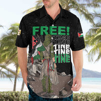 Free Palestine Hawaiian Shirt Eagle of Saladin - Wonder Print Shop