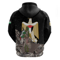 Free Palestine Hoodie Eagle of Saladin - Wonder Print Shop