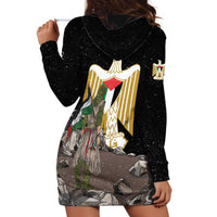 Free Palestine Hoodie Dress Eagle of Saladin - Wonder Print Shop