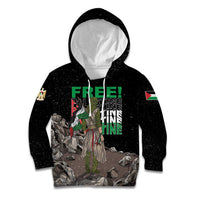 Free Palestine Kid Hoodie Eagle of Saladin - Wonder Print Shop