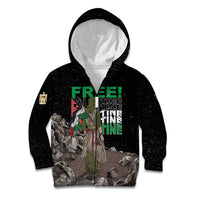 Free Palestine Kid Hoodie Eagle of Saladin - Wonder Print Shop