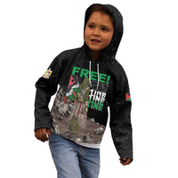 Free Palestine Kid Hoodie Eagle of Saladin - Wonder Print Shop