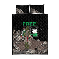 Free Palestine Quilt Bed Set Eagle of Saladin - Wonder Print Shop