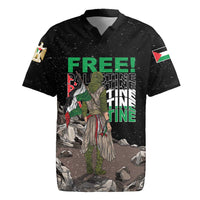Free Palestine Rugby Jersey Eagle of Saladin - Wonder Print Shop