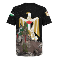 Free Palestine Rugby Jersey Eagle of Saladin - Wonder Print Shop