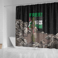 Free Palestine Shower Curtain Eagle of Saladin