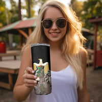 Free Palestine Skinny Tumbler Eagle of Saladin - Wonder Print Shop