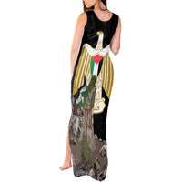 Free Palestine Tank Maxi Dress Eagle of Saladin - Wonder Print Shop