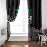 Free Palestine Window Curtain Eagle of Saladin - Wonder Print Shop