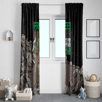 Free Palestine Window Curtain Eagle of Saladin - Wonder Print Shop