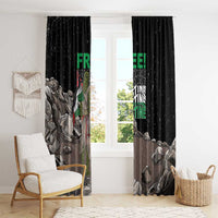 Free Palestine Window Curtain Eagle of Saladin - Wonder Print Shop