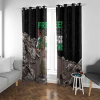 Free Palestine Window Curtain Eagle of Saladin - Wonder Print Shop