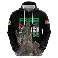 Free Palestine Zip Hoodie Eagle of Saladin - Wonder Print Shop
