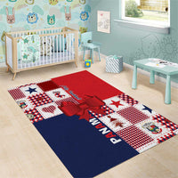 Panama Christmas Feliz Navidad Area Rug Coquette Bow Style - Wonder Print Shop