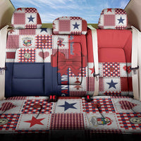 Panama Christmas Feliz Navidad Back Car Seat Cover Coquette Bow Style - Wonder Print Shop