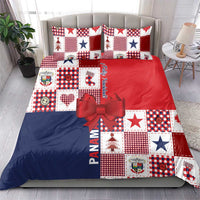 Panama Christmas Feliz Navidad Bedding Set Coquette Bow Style - Wonder Print Shop