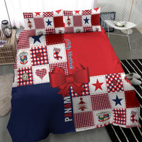 Panama Christmas Feliz Navidad Bedding Set Coquette Bow Style - Wonder Print Shop