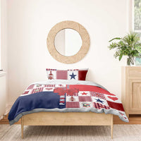 Panama Christmas Feliz Navidad Bedding Set Coquette Bow Style - Wonder Print Shop