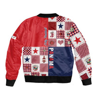 Panama Christmas Feliz Navidad Bomber Jacket Coquette Bow Style - Wonder Print Shop