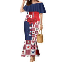 Panama Christmas Feliz Navidad Family Matching Mermaid Dress and Hawaiian Shirt Coquette Bow Style - Wonder Print Shop