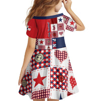 Panama Christmas Feliz Navidad Family Matching Off The Shoulder Long Sleeve Dress and Hawaiian Shirt Coquette Bow Style - Wonder Print Shop