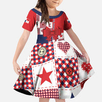 Panama Christmas Feliz Navidad Family Matching Off Shoulder Maxi Dress and Hawaiian Shirt Coquette Bow Style - Wonder Print Shop