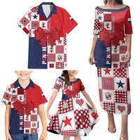 Panama Christmas Feliz Navidad Family Matching Puletasi and Hawaiian Shirt Coquette Bow Style - Wonder Print Shop