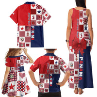 Panama Christmas Feliz Navidad Family Matching Tank Maxi Dress and Hawaiian Shirt Coquette Bow Style - Wonder Print Shop