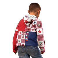 Panama Christmas Feliz Navidad Kid Hoodie Coquette Bow Style - Wonder Print Shop