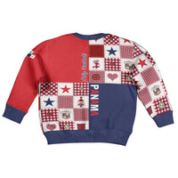 Panama Christmas Feliz Navidad Kid Ugly Christmas Sweater Coquette Bow Style - Wonder Print Shop