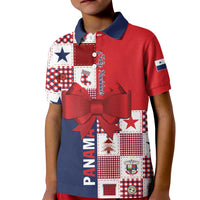 Panama Christmas Feliz Navidad Kid Polo Shirt Coquette Bow Style - Wonder Print Shop