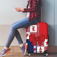 Panama Christmas Feliz Navidad Luggage Cover Coquette Bow Style - Wonder Print Shop
