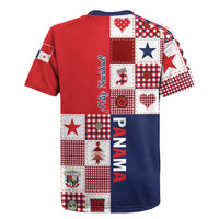 Panama Christmas Feliz Navidad Rugby Jersey Coquette Bow Style - Wonder Print Shop