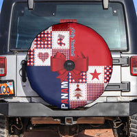 Panama Christmas Feliz Navidad Spare Tire Cover Coquette Bow Style - Wonder Print Shop