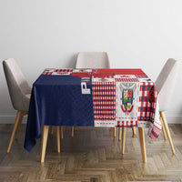 Panama Christmas Feliz Navidad Tablecloth Coquette Bow Style - Wonder Print Shop